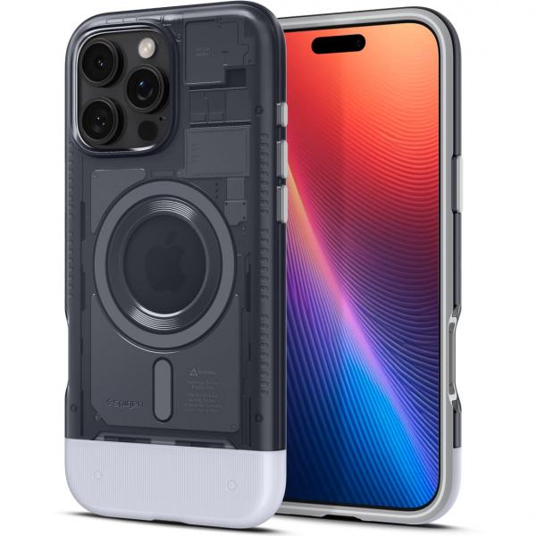 OUTLET: Etui Spigen Classic C1 Mag MagSafe do iPhone 16 Pro Max, szare