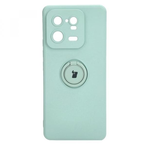 Etui Bizon Case Silicone Ring Sq do Xiaomi 13 Pro, turkusowe