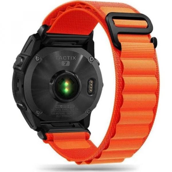 Pasek Tech Protect Nylon Pro, QuickFit 26mm do Garmin Fenix 8 (51 mm) / 7X Pro / 7X / 6X Pro, pomarańczowy