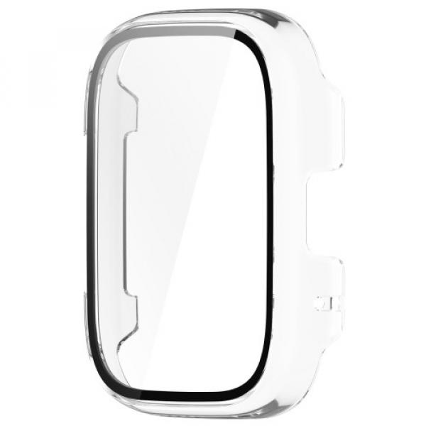 Etui Bizon Case+Glass Watch do Xiaomi Redmi Watch 3 Active, przezroczyste