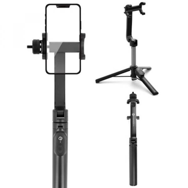 Uchwyt, kijek, statyw Forcell F-GRIP S70M Bluetooth Selfie Stick, Tripod, czarny