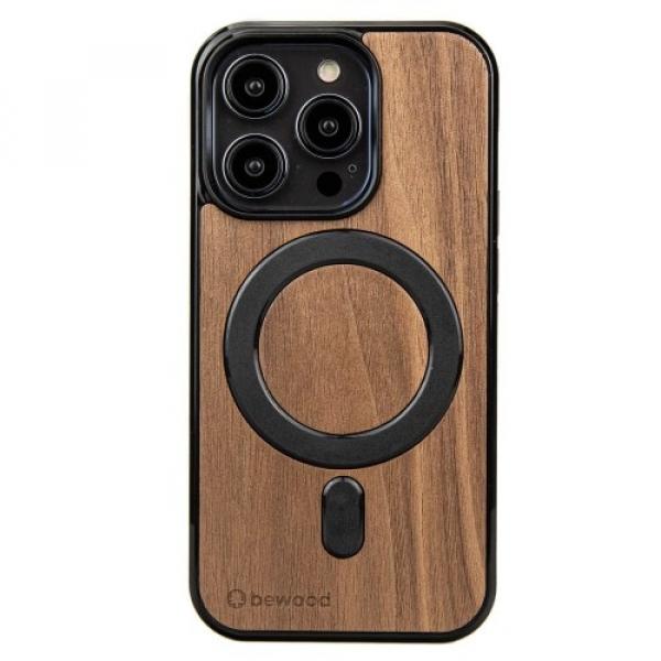 Drewniane etui do iPhone 14 Pro, Bewood Orzech Amerykański MagSafe