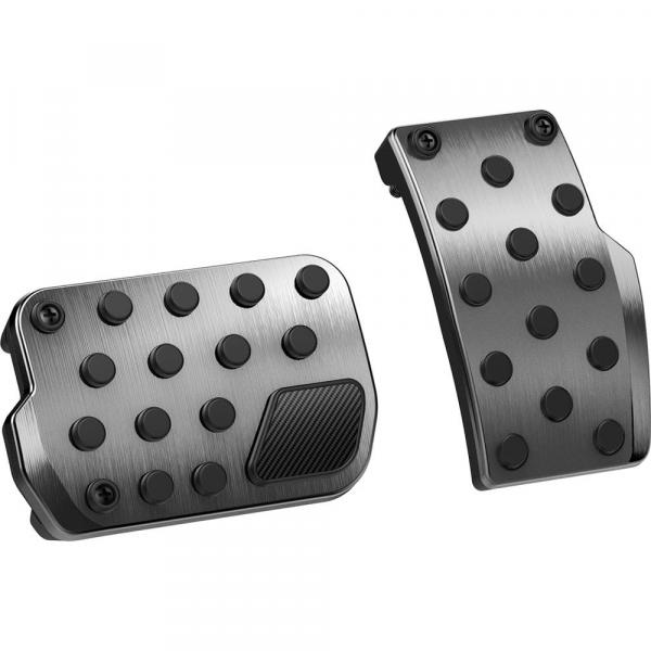 OUTLET: Antypoślizgowe nakładki na pedały (wklęsłe), Spigen Tesla Non-Slip Performance Foot Pedals do Tesla Model 3/Y, srebrne