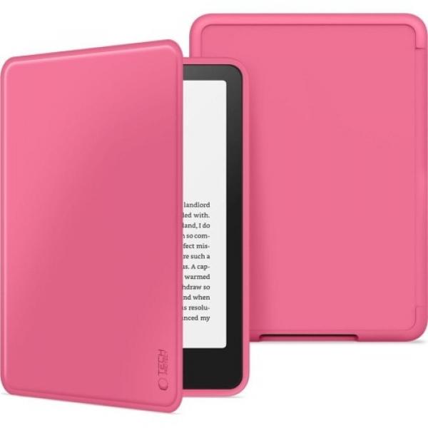 Etui Tech-Protect SmartCase do Amazon Kindle Paperwhite 6 / Signature / Colorsoft 2024, ciemnoróżowe
