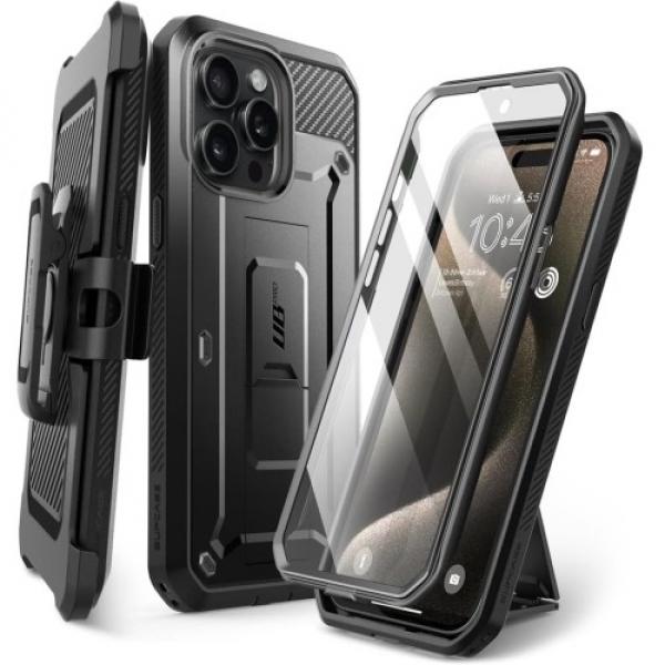 Etui Supcase UB Pro SP do iPhone 15 Pro, czarne