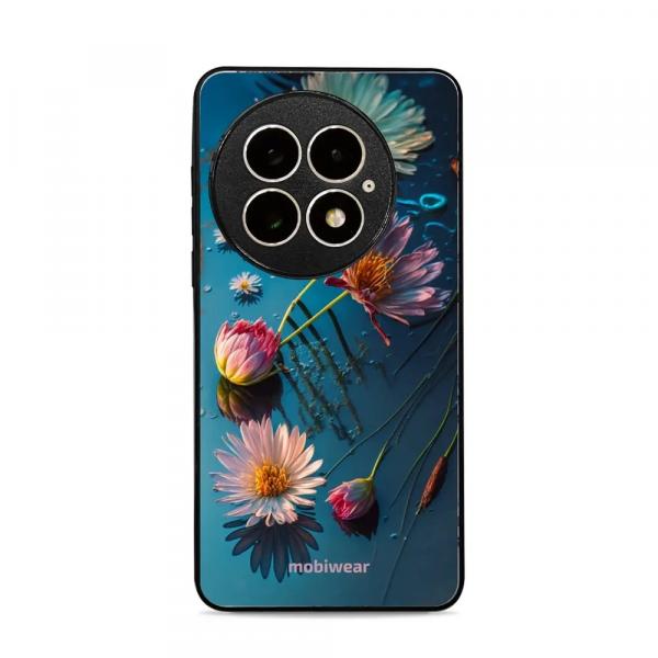 Etui ochronne do OnePlus 13, Mobiwear Glossy Case, niebiesko-kwieciste
