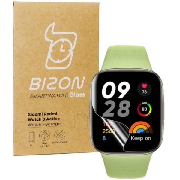 Folia hydrożelowa na ekran Bizon Glass Watch Hydrogel do Redmi Watch 3 Active, 2 sztuki (zegarek)