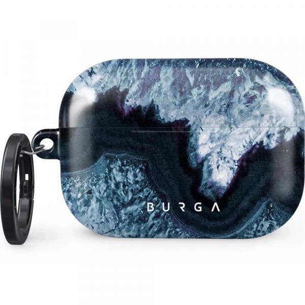 Etui Burga Frozen Lake do AirPods Pro 2, niebiesko-czarne