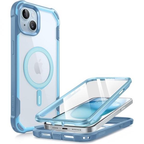 Etui pancerne Supcase i-Blason Ares Mag SP z MagSafe do iPhone 15, niebieskie