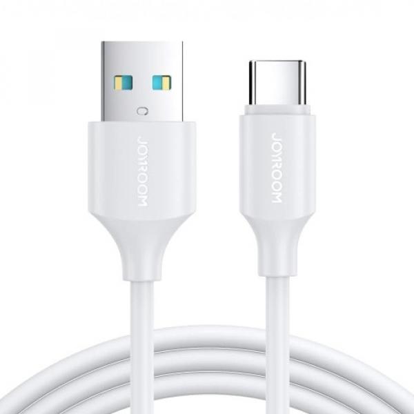 Kabel do ładowania / transmisji danych Joyroom USB-A do USB-C, 3A, 1m, biały