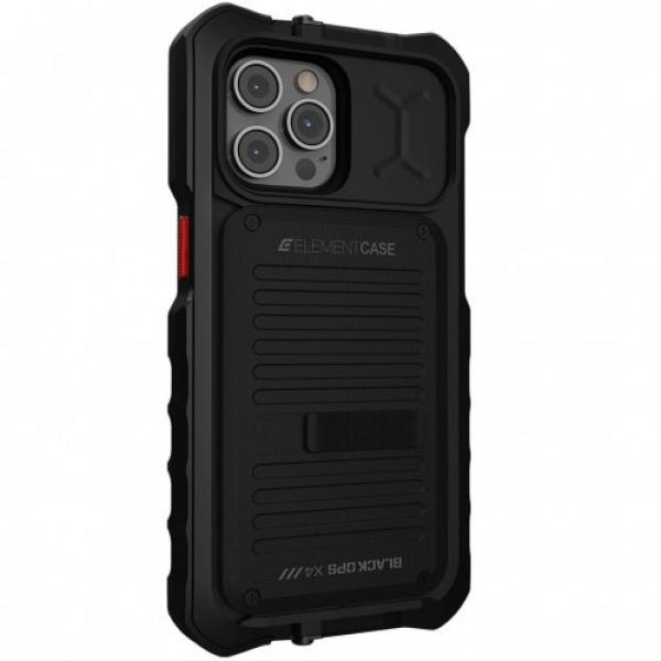 Etui pancerne Element Case Black Ops X4 do iPhone 13 Pro Max, czarne