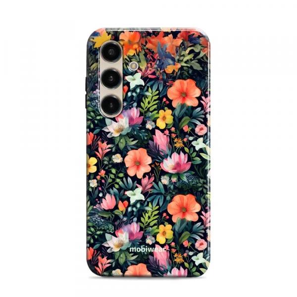Etui ochronne do Galaxy S24, Mobiwear Elite Pro, kolorowo-kwieciste