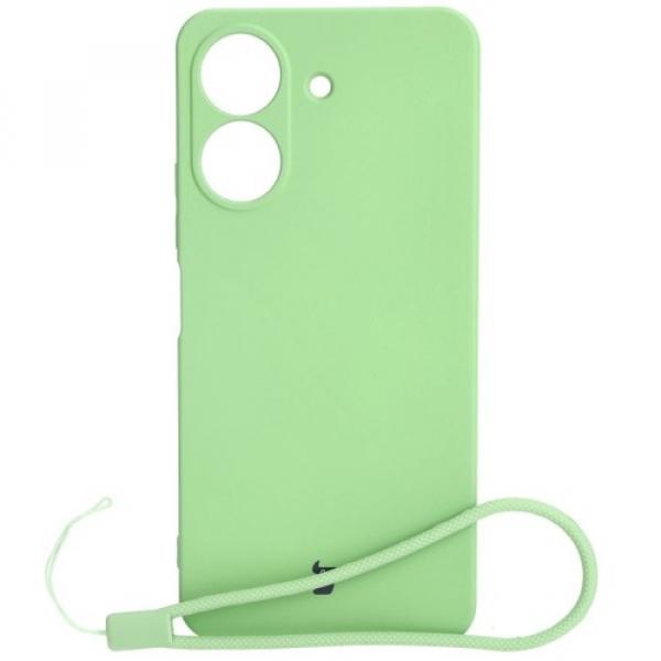 Etui Bizon Case Silicone do Redmi 13C / Poco C65, jasnozielone