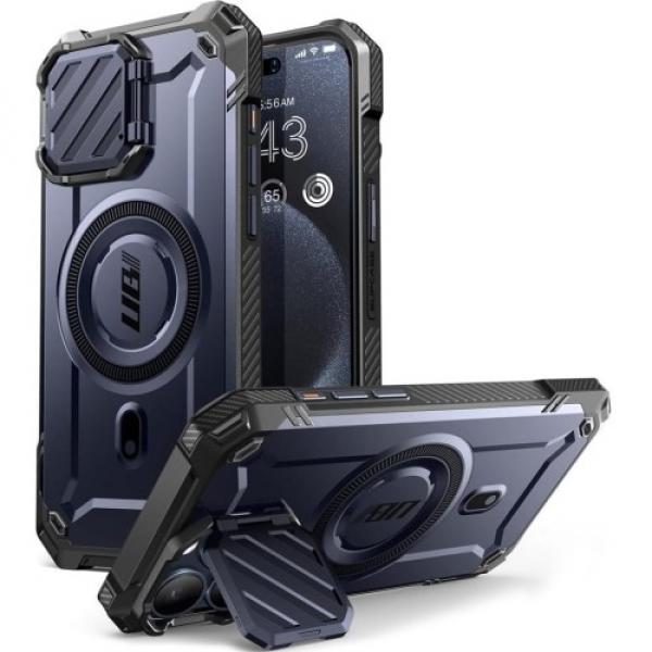 Etui pancerne Supcase UB Mag XT z MagSafe do iPhone 15 Pro, granatowe