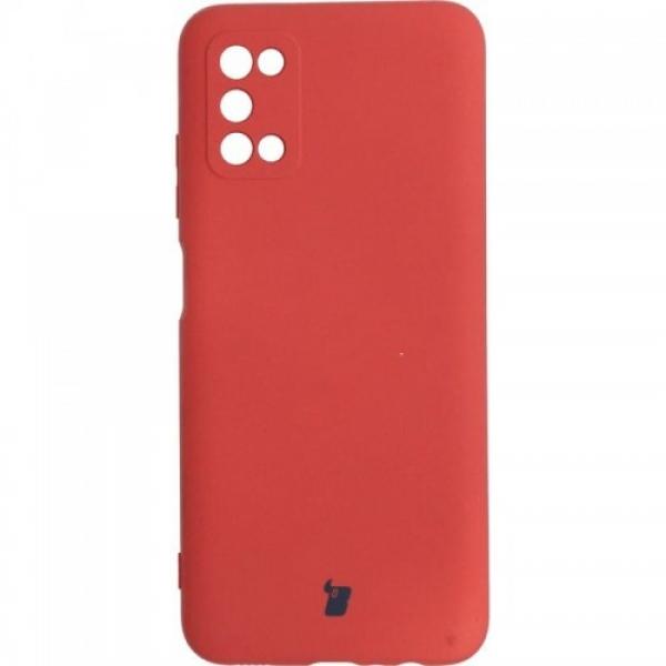 Etui Bizon Case Silicone do Galaxy A03S, ciemny róż