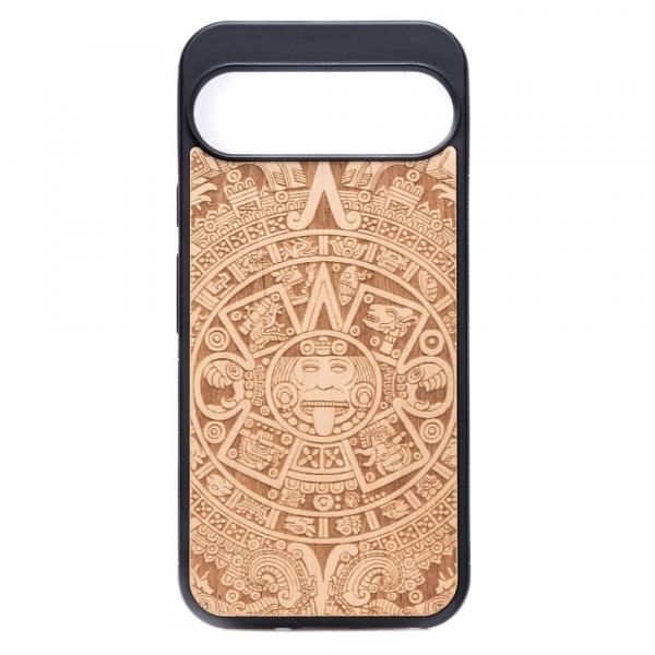 Drewniane etui do Google Pixel 10 / Google Pixel 10 Pro, Bewood Kalendarz Aztecki Aniegre