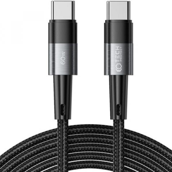 Kabel Tech-Protect UltraBoost USB-C do USB-C 3A 60W 3m, szary