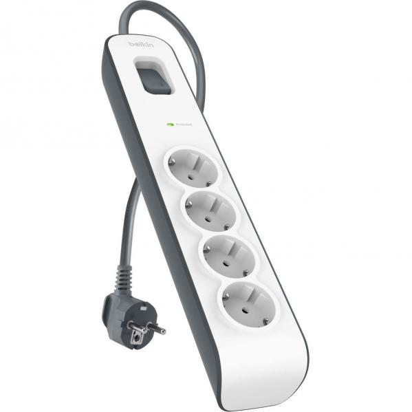 Listwa antyprzepięciowa do 525J Schuko Belkin Connect BSV400VF2M-V2, 4x AC EU Schuko