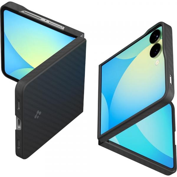 Etui Spigen Air Skin Aramid do Galaxy Z Flip7, czarne