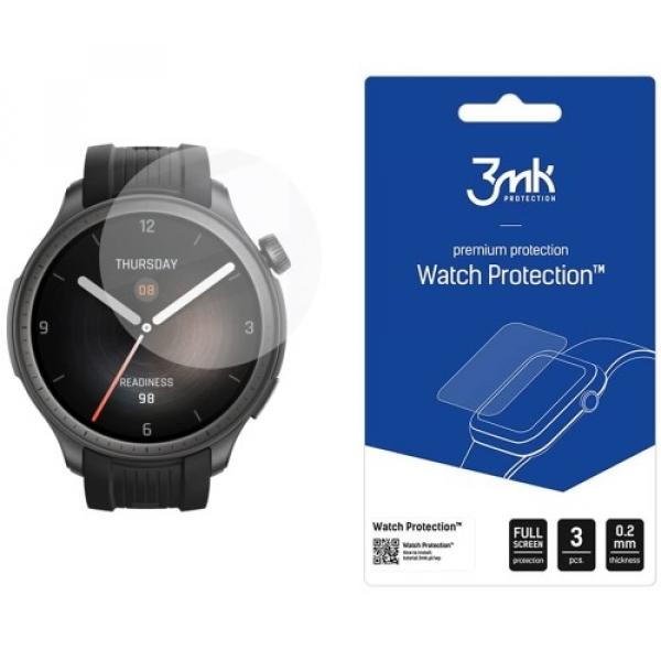 Szkło hybrydowe 3mk Watch Protection do Amazfit Balance, 3 sztuki