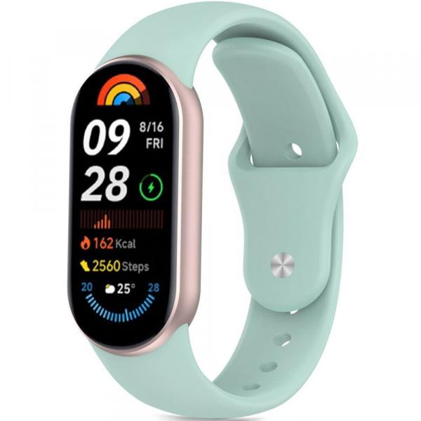 Pasek Tech-Protect Iconband Pure do Xiaomi Smart Band 10 / 9 / 9 NFC / 8, miętowy