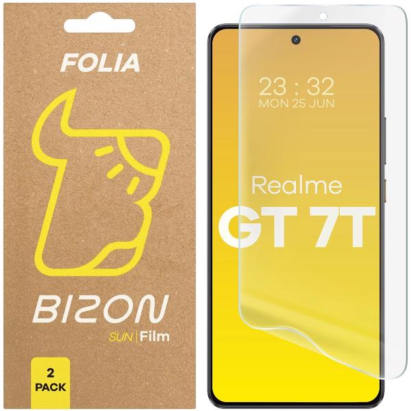 Folia matowa Bizon Glass Film Sun do Realme GT 7T, 2 sztuki