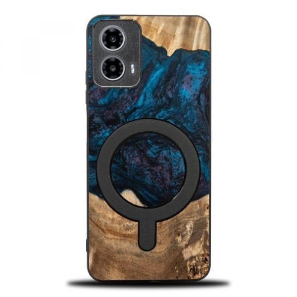 Drewniane etui do Motorola Moto G34 5G, Bewood Unique Planets Neptun do MagSafe