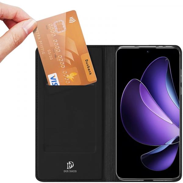 Etui z klapką Dux Ducis Skin Pro do Oppo Reno13, czarne