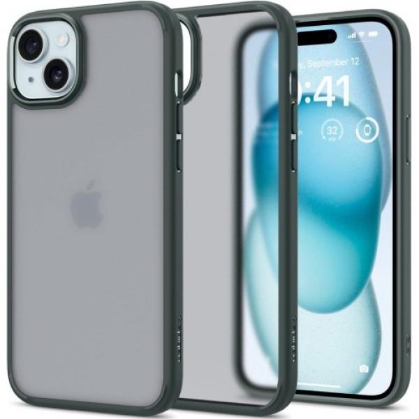 Etui Spigen Ultra Hybrid do iPhone 15, półprzezroczysto-zielone