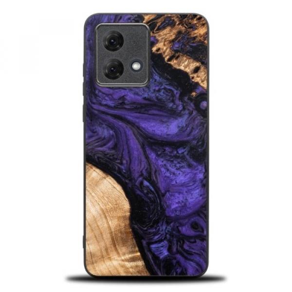 Drewniane etui Bewood Unique - Violet do Motorola Moto G84 5G