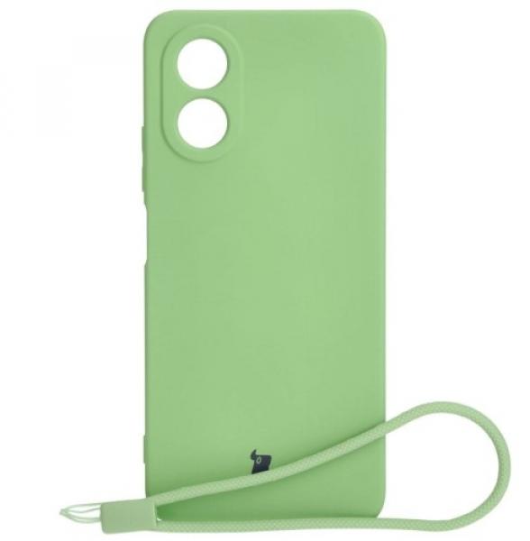 Etui Bizon Case Silicone do Oppo A38 4G, jasnozielone