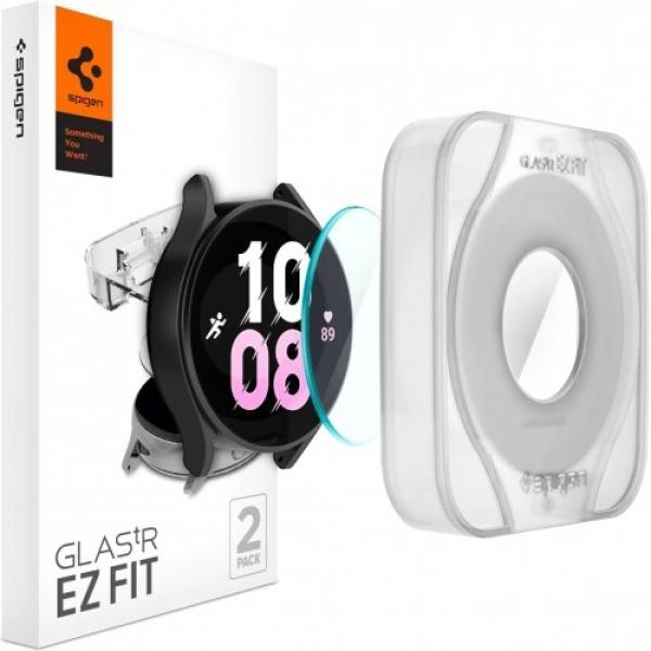 Szkło do etui + Aplikator Spigen Glas.tr EZ Fit 2-Pack do Galaxy Watch 5 Pro 45mm