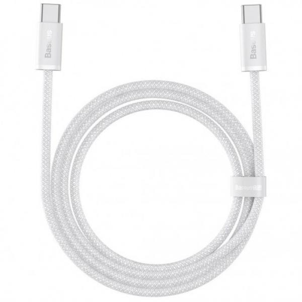 Kabel Dynamic Series 100W Baseus USB-C do USB-C 2m, biały
