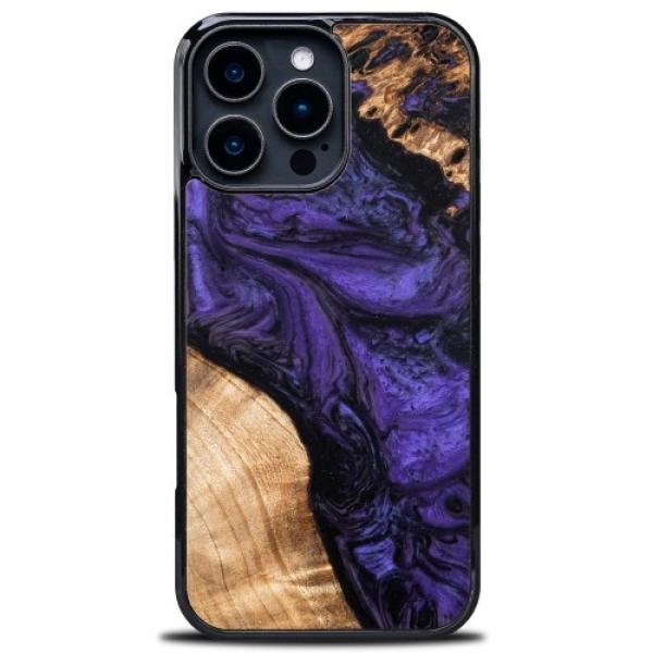 Drewniane etui Bewood Unique - Violet do iPhone 16 Pro Max