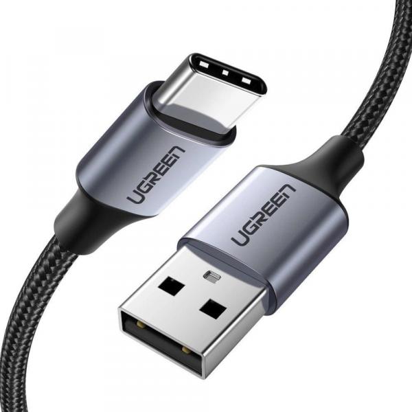 OUTLET: Kabel Ugreen 60126 USB - USB-C QC 3.0, 1 m, 3A, szary