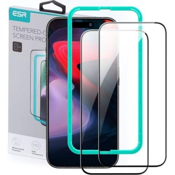 Szkło hartowane ESR Tempered Glass do iPhone 15 Pro, 2szt