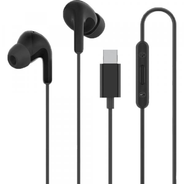 Słuchawki przewodowe dokanałowe Xiaomi Earphones, USB-C, 1.25 m, czarne