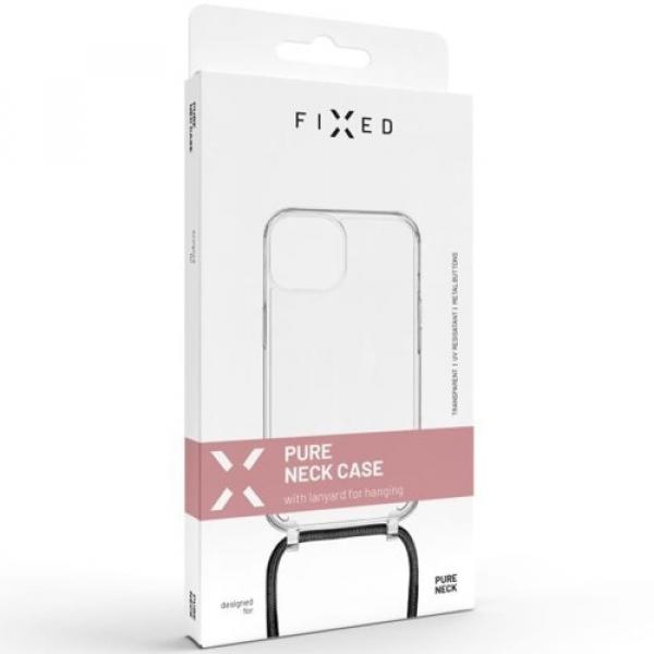 Etui FIXED Pure Neck do iPhone 15 Pro Max, czarne