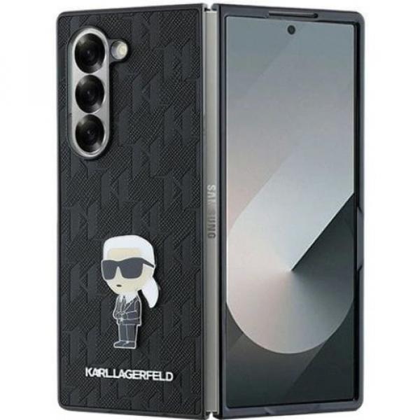 OUTLET: Etui Karl Lagerfeld Saffiano Ikonik Pin do Galaxy Z Fold6, czarne