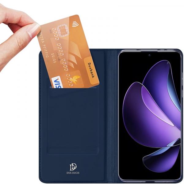Etui z klapką Dux Ducis Skin Pro do Oppo Reno13, granatowe