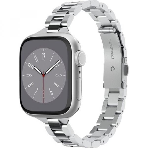 Pasek Spigen Band Modern Fit 316L do Apple Watch 42/41/40/38 mm, srebrny