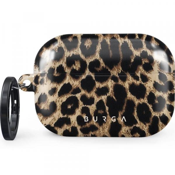 Etui Burga Player do AirPods Pro 2, brązowa panterka