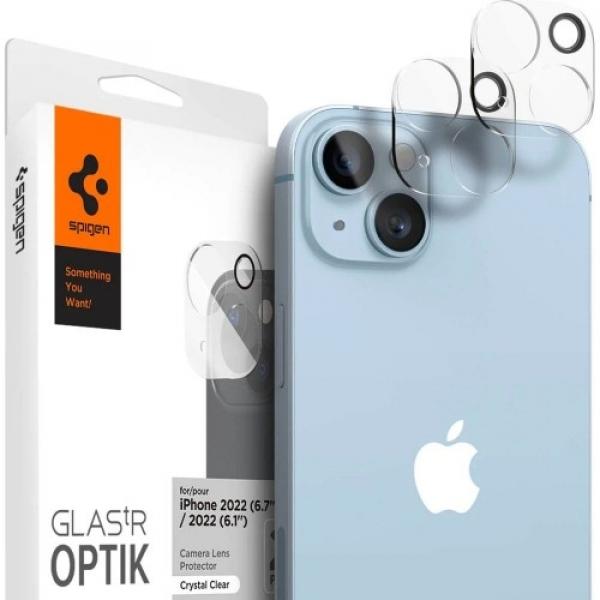 Szkło na aparat Spigen Glas.tR Optik 2-Pack do iPhone 14 / 14 Plus, przezroczyste