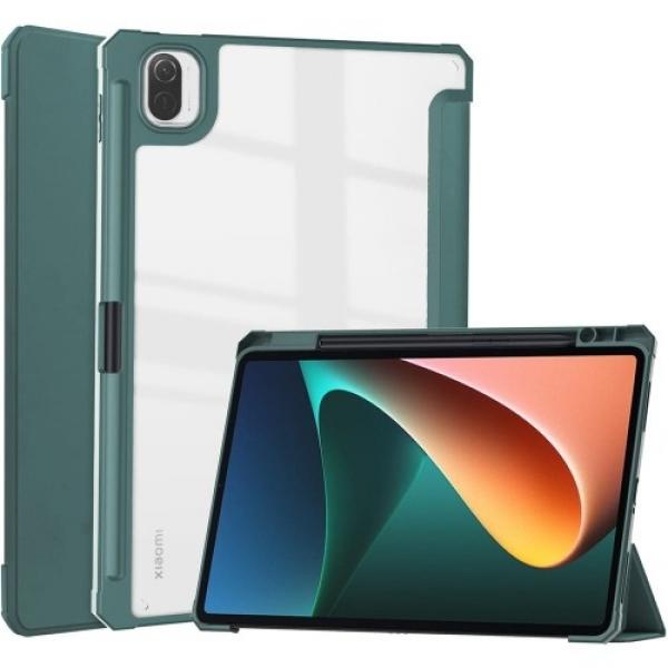 Etui Bizon Case Tab Clear Matt do Xiaomi Pad 5/5Pro 11.0, ciemnozielone