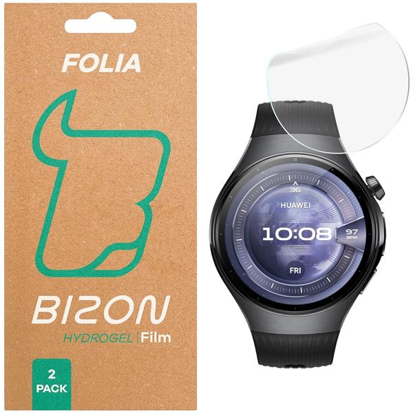 Folia hydrożelowa na ekran Bizon Glass Watch Hydrogel do Huawei Watch 5 46 mm, 2 sztuki