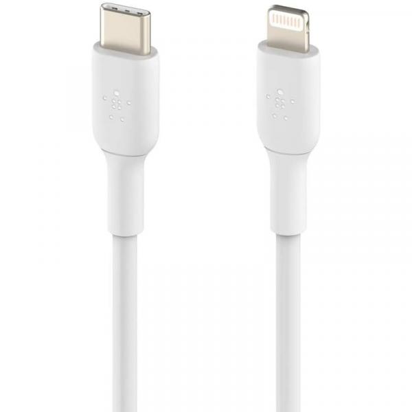 Kabel Belkin Boost Charge PVC MFi USB-C do Lightning 1m, biały