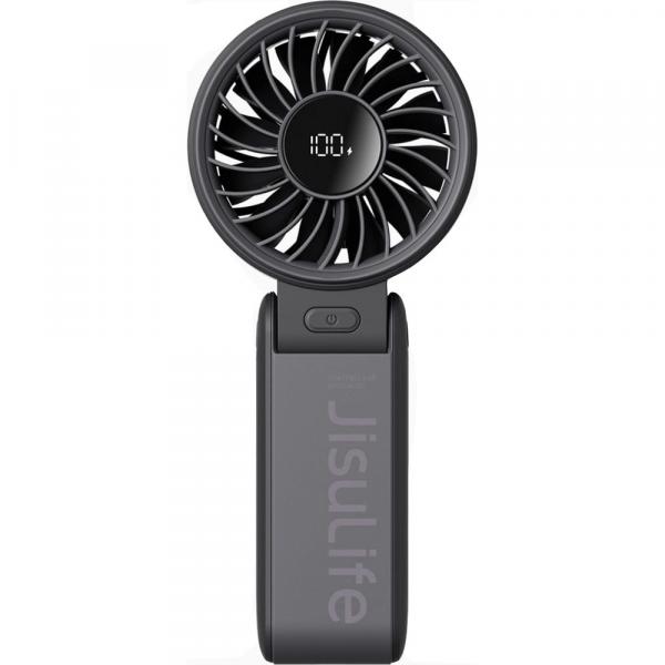 Wiatrak podręczny, biurkowy wentylator, wiatraczek JisuLife Handheld Fan Life7 5000mAh, czarny