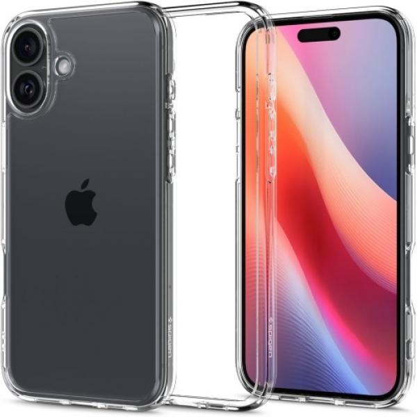 Etui Spigen Crystal Hybrid do iPhone 16, przezroczyste