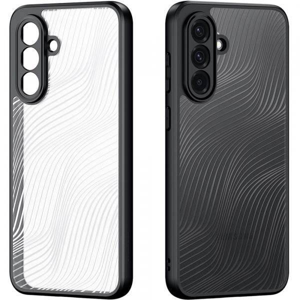 Etui Dux Ducis AIMO do Galaxy A56 5G / A36 5G, przezroczyste z czarną ramką