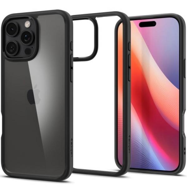 Etui Spigen Ultra Hybrid do iPhone 16 Pro, przezroczysto-czarne